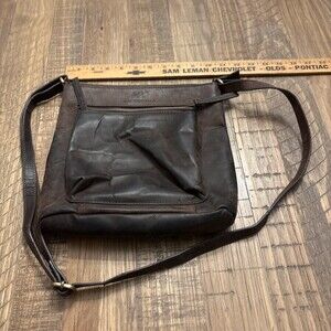 Luxeoria Brown Leather Cross Body Bag